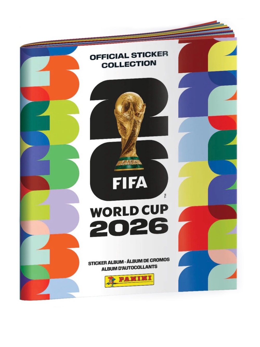 Panini World Cup 2026 Sticker Album — Soft Cover with Multicolor Accents